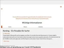 Sites similar to taiwantourismus.de