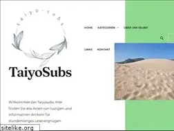 Sites similar to taiyo-subs.de
