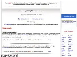 Sites similar to tajikistanembassy.us