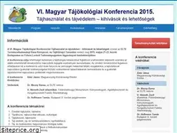 Sites similar to tajokologiaikonferencia.hu