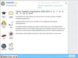 Sites similar to takdir-tesekkur-hesaplama.hesabet.com