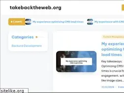 Sites similar to takebacktheweb.org