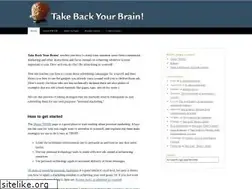 Sites similar to takebackyourbrain.com