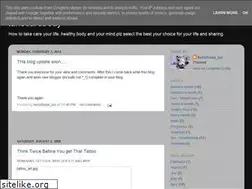 Sites similar to takecarebody.blogspot.com
