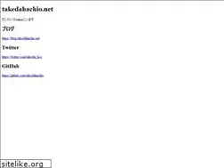 Sites similar to takedahachio.net