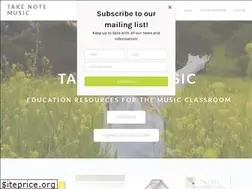 Sites similar to takenotemusic.com.au