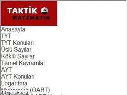 Sites similar to taktikmatematik.com