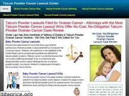Sites similar to talcumpowdercancerlawsuitcenter.com