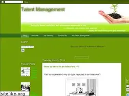 Sites similar to talentmanagement4.blogspot.com
