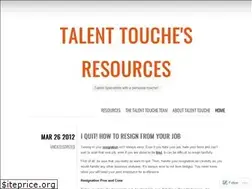 Sites similar to talenttouche.wordpress.com