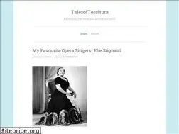 Sites similar to talesoftessitura.wordpress.com
