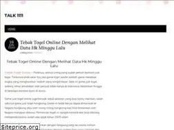 Sites similar to talk1111.com