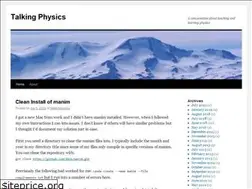 Sites similar to talkingphysics.wordpress.com
