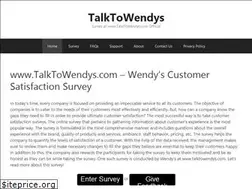 Sites similar to talktowendys.xyz