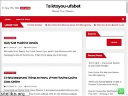 Sites similar to talktoyou-ufabet.com