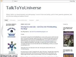Sites similar to talktoyouniverse.blogspot.com