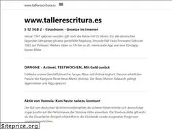 Sites similar to tallerescritura.es