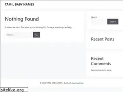 Sites similar to tamilbabynames.in