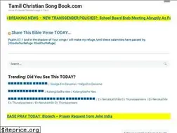 Sites similar to tamilchristiansongbook.com