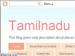 Sites similar to tamilnadu-favtourism.blogspot.com