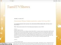 Sites similar to tamizhtvshows.blogspot.com