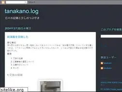 Sites similar to tanakano.net