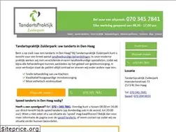 Sites similar to tandartspraktijkzuiderpark.nl