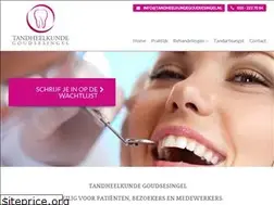 Sites similar to tandheelkundegoudsesingel.nl