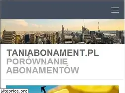 Sites similar to taniabonament.pl