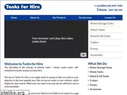 Sites similar to tanksforhire.com.au