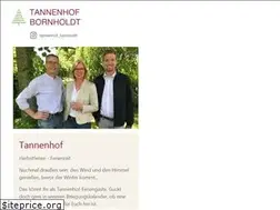 Sites similar to tannenhof-bornholdt.de