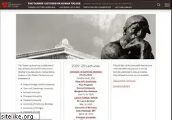 Sites similar to tannerlectures.utah.edu