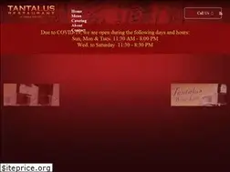 Sites similar to tantalusrestaurant.com
