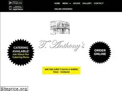 Sites similar to tanthonypizzeria.com
