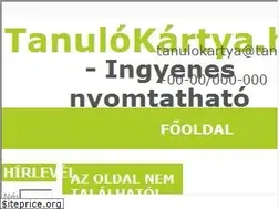 Sites similar to tanulokartya.hu