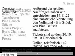 Sites similar to tanztheater-wuppertal-shop.de
