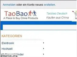 Sites similar to taobao-com.de
