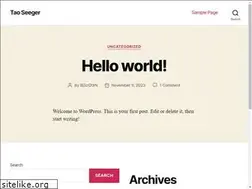 Sites similar to taoseeger.com