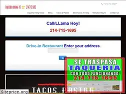 Sites similar to taqueriairvingtx.com