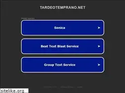 Sites similar to tardeotemprano.net