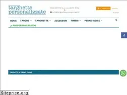Sites similar to targhettepersonalizzate.it