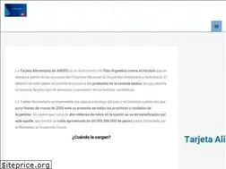Sites similar to tarjetaalimentaria.org