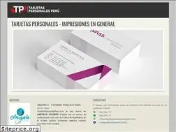 Sites similar to tarjetaspersonalesperu.com