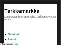 Sites similar to tarkkamarkka.com