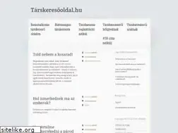 Sites similar to tarskeresooldal.hu