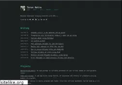 Sites similar to tarunbatra.com