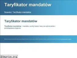 Sites similar to taryfikatormandatow.pl