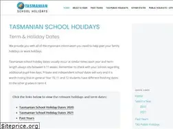 Sites similar to tasmanianschoolholidays.com.au