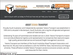 Sites similar to tatiaratransport.com.au
