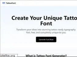 Sites similar to tattoofont.org